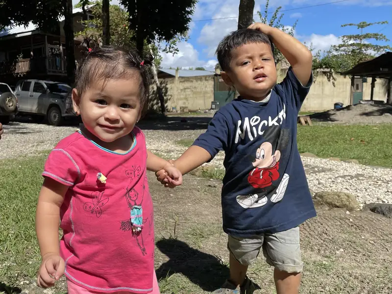 Siblings at Casa Agua Azul, the children's home operated by Blue Water Surrender