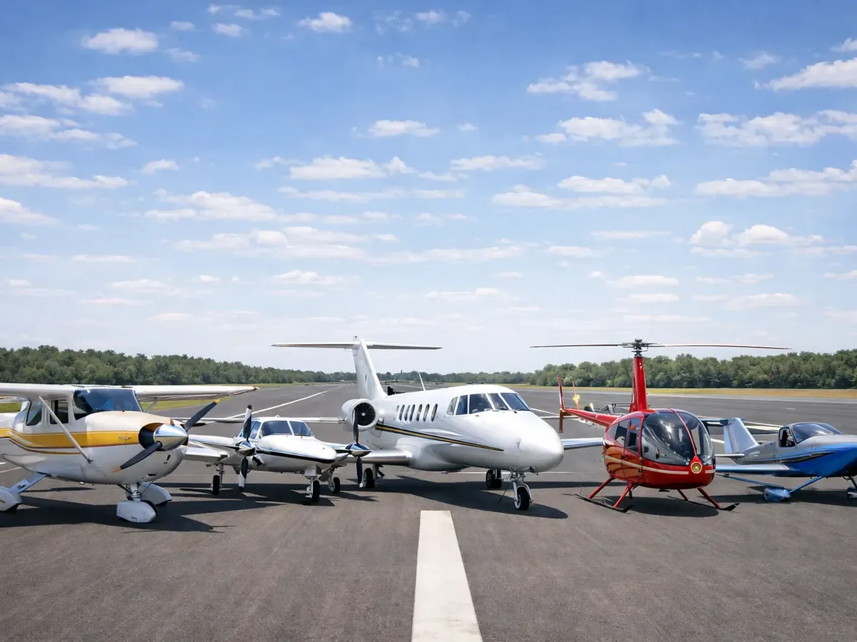 Small aircraft on a runway, ready for donation
